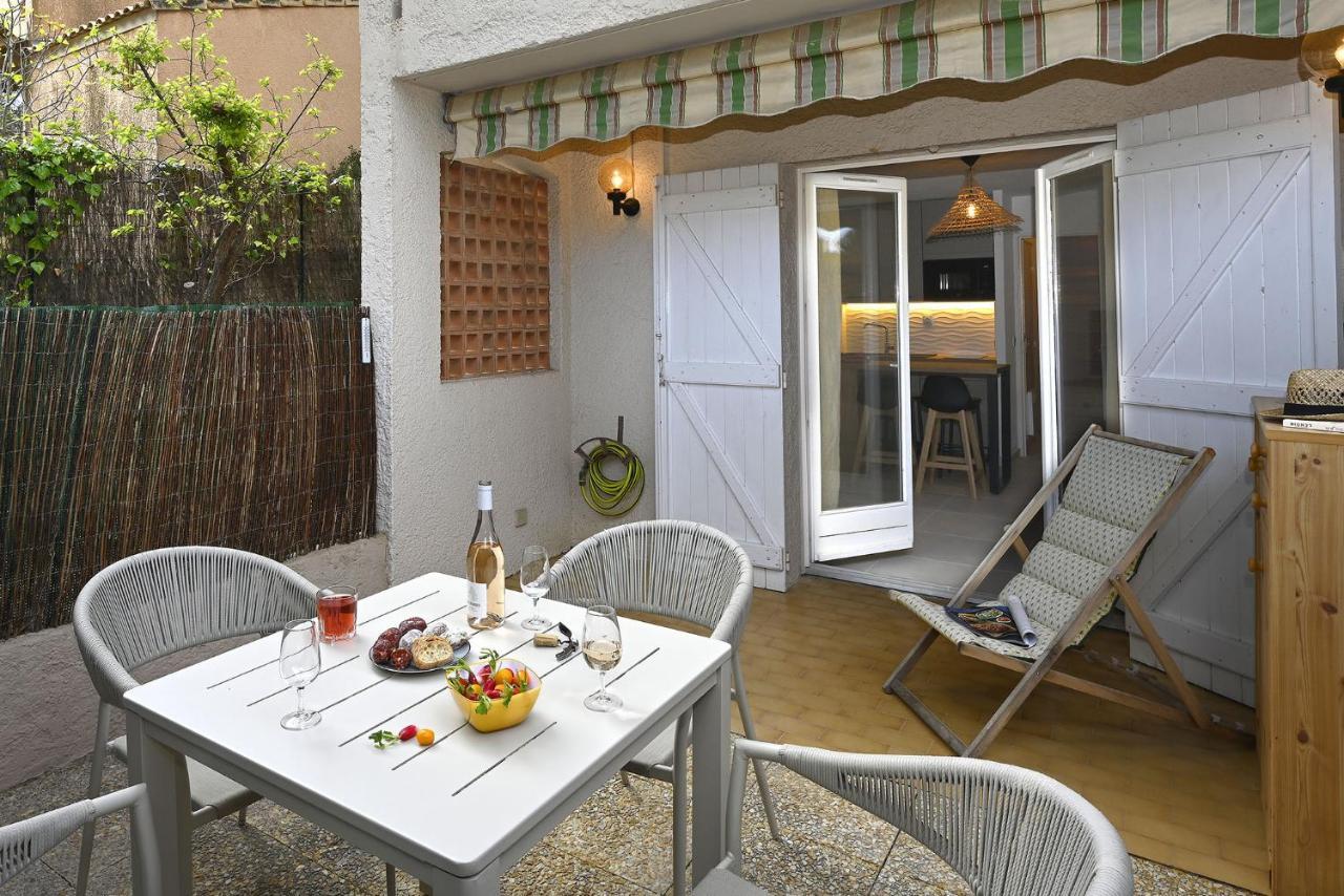 Charmant Studio 2A4 Pers Avec Jardin Et Place De Parking Situe A 5 Min A Pied De La Mer Bandol Exterior photo